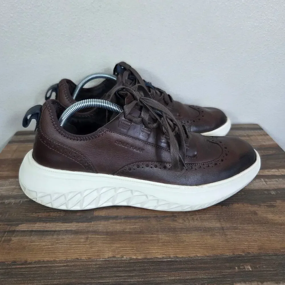 Cole Haan Men's Zerogrand Work from Anywhere Brown Leather Oxford Size 9.5